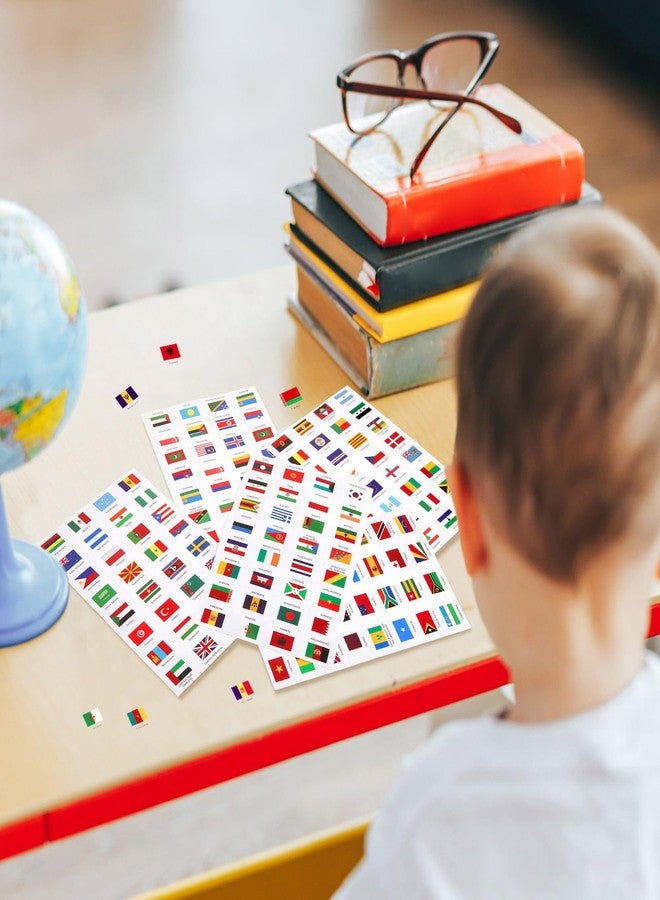 Outus 768 Pieces World Assorted Country Flag Stickers Country Decals Planner Travel Mini Flag Stickers for School, Journal, Scrapbook, Theme Party Decor - Image 4